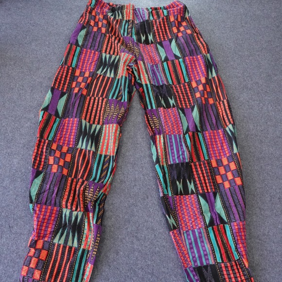 International Male Other - Vintage International Male Mens Large Geometric Abstract Print Cotton Pants 90s